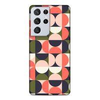 Samsung Galaxy S21 Ultra Uyumlu Kılıf Insomnia (42) Rugged Armor Kılıf Kare Daire