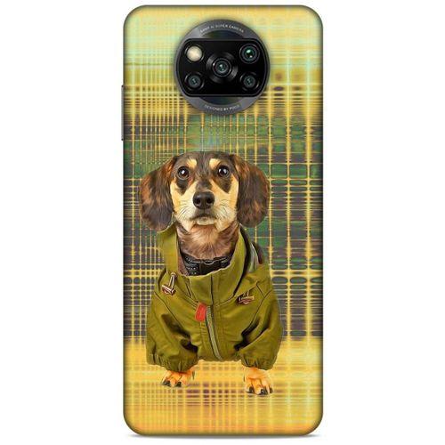 Xiaomi Redmi Poco X3 Kılıf Köpek Kıyafetleri (35) Fit Design Kılıf Beagle Palto