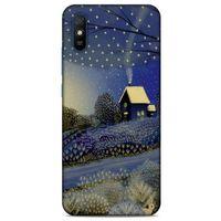 Xiaomi Redmi 9A Kılıf Snowix (42) Rugged Armor Kılıf Gold Lacivert