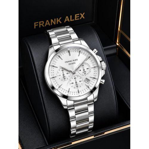 Frank Alex Design Erkek Kol Saati Çelik Kordon Takvimli Kadran Şık Premium 2 Yıl Garantili E07276.4