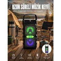 Taşınabilir Kablosuz Bluetooth Hoparlör Uzun Pil Ömrü Led Işıklı Yeni Nesil