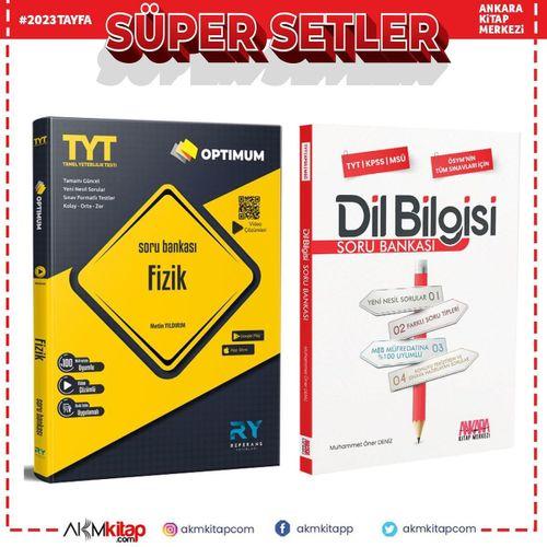 Referans TYT Fizik ve AKM Dil Bilgisi Soru Bankası Seti 2 Kitap
