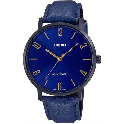 Casio MTP-VT01BL-2BUDF Quartz Deri İyon Kaplama 40 mm Erkek Kol Saati