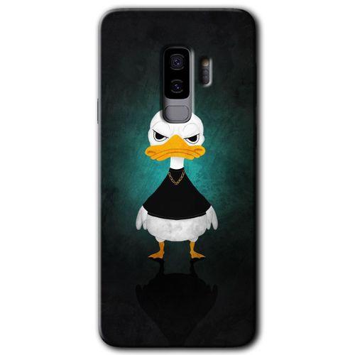 Potkal Hediye Fabrikası Samsung Galaxy S9 Plus HD Baskılı Kılıf + 9D Tam Ekran Koruyucu - Angry Duck