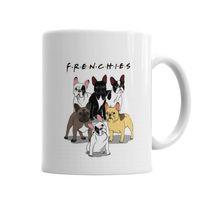 Frenchies Pug Köpek Kupa Bardak Porselen