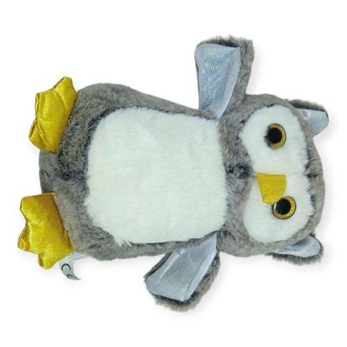 Sevimli Peluş Baykuş 25 cm - Gri