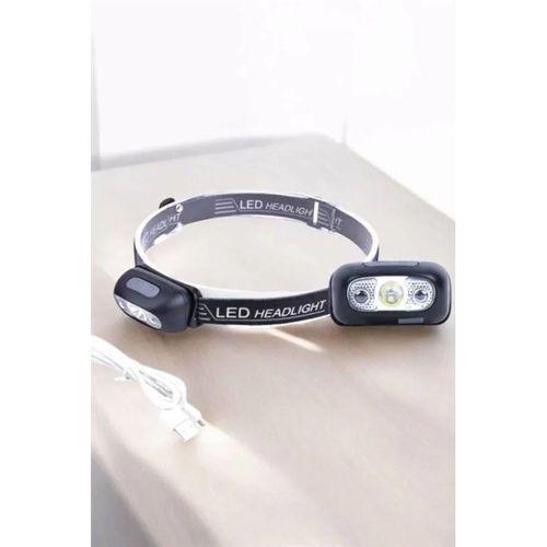 Kafa Lambası Kamp Lambası Sensörlü Şarjlı Ayarlanabilir