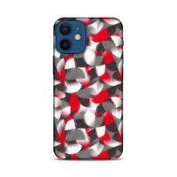 Apple iPhone 12 Mini Uyumlu Kılıf Romans (38) Neo Hybrid Kılıf Kırmızı Gri