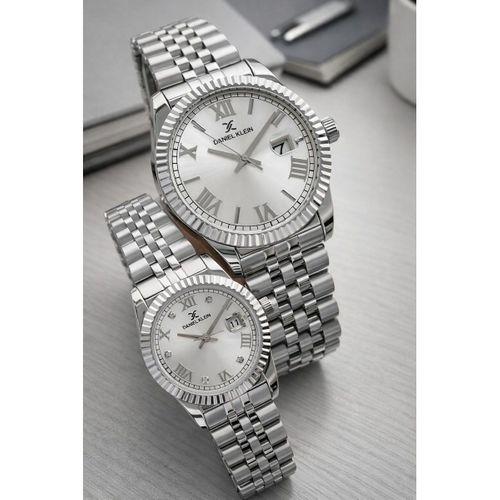 Daniel Klein Çift Sevgili Saati Çelik Bileklik Çelik Kordon 3 Atm Suya Dayanıklı Kol Saati VS.BLKT.0809