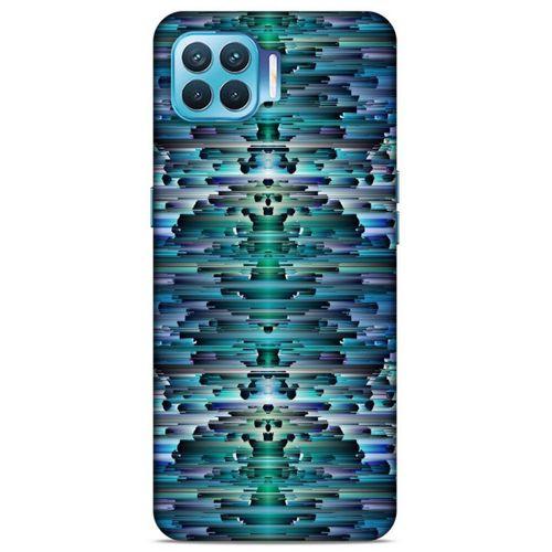 Lopard Oppo Reno 4 Lite Uyumlu Kılıf PiXel (20) Koruyucu Kılıf Mavi