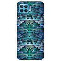 Lopard Oppo Reno 4 Lite Uyumlu Kılıf PiXel (20) Koruyucu Kılıf Mavi