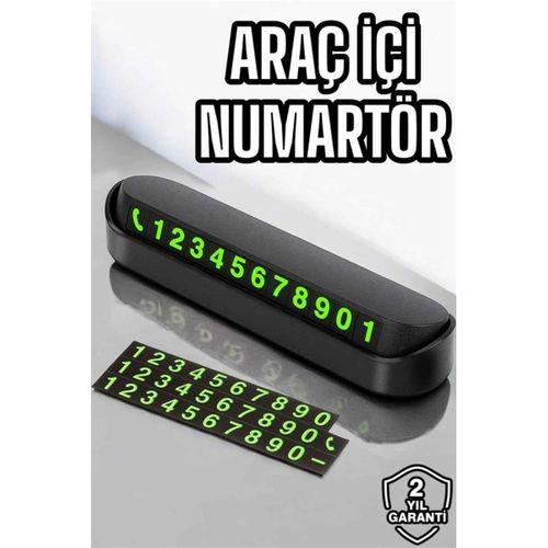 Araba Park Numaratörü Araç İçi Numaralık Değiştirilebilir Çevirmeli Mini