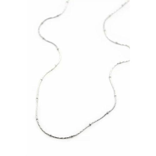 Boncuklu Zincir Kolye - Gümüş