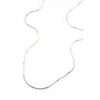 Boncuklu Zincir Kolye - Gümüş