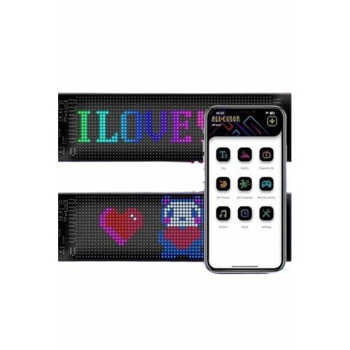 Led Matrix Bluetooth Bağlantılı Araç Camına Uygun Pixsel Görünümlü 16x96 Pixel