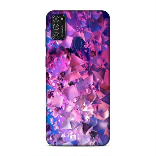 Samsung Galaxy M21 Kılıf Mat Pırlanta Arka Kapak Silikon Koruma Full Koruyucu