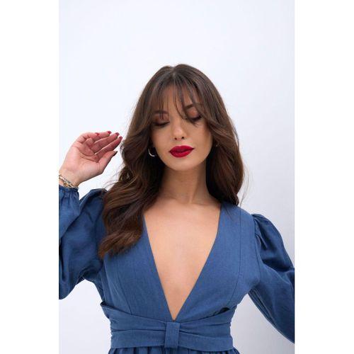 6528 TULUM ELBİSE-İNDİGO