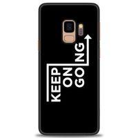 Samsung Galaxy S9 Kılıf HD Baskılı Kılıf - Keep On Going + Tam Ekran Koruyucu