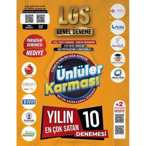 8. Sınıf LGS Ünlüler Karması 10 Deneme Ünlüler Karması