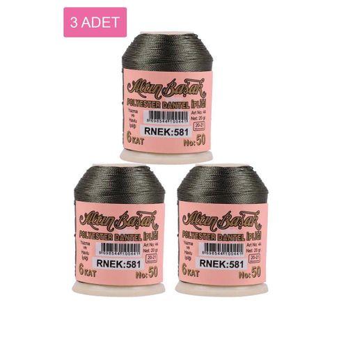 3 Adet Altınbaşak Oya ve Dantel İpi 20 gr - Royaleks - No: 581