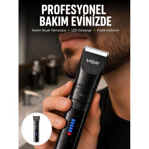 Tıraş Makinesi –dijital Ekranlı, Hızlı Şarjlı, Profesyonel Kesim Seti Yeni Nesil