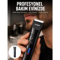Tıraş Makinesi –dijital Ekranlı, Hızlı Şarjlı, Profesyonel Kesim Seti Yeni Nesil
