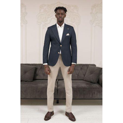 Slimfit İtalyan Yaka Astarlı Torba Cepli Blazer Ceket