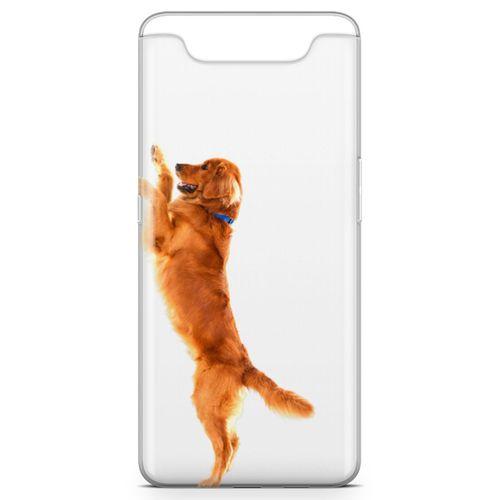 Samsung Galaxy A80 Kılıf Golden Retriever Arka Kapak Koruma Desenli Full Koruyucu