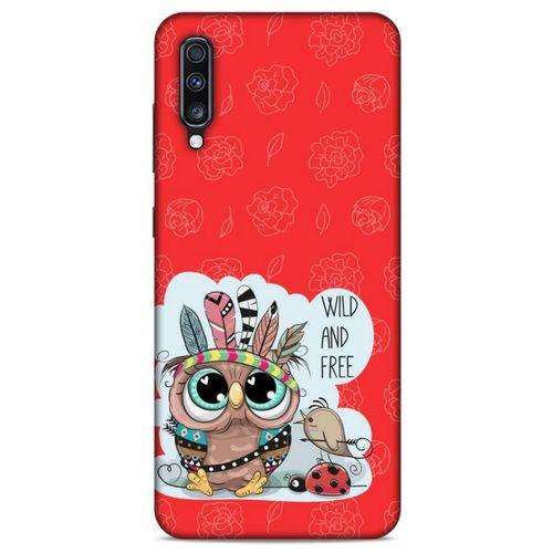 Animax Kırmızı Kızılderili Baykuş Samsung Galaxy A70s Kılıf Desenli Silikon