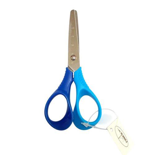 LİNEA CETVELLİ ÇİFT RENKLİ OKUL MAKASI ( Mavi-Lacivert)
