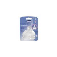 Chicco Natural Feeling Biberon Emziği 6+ Ay Hızlı Akış 2li