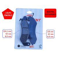 MONDİAL Mondial Ön Fren Disk Balatası Fa707 Mtk Rks Des 125 Prostreet 125