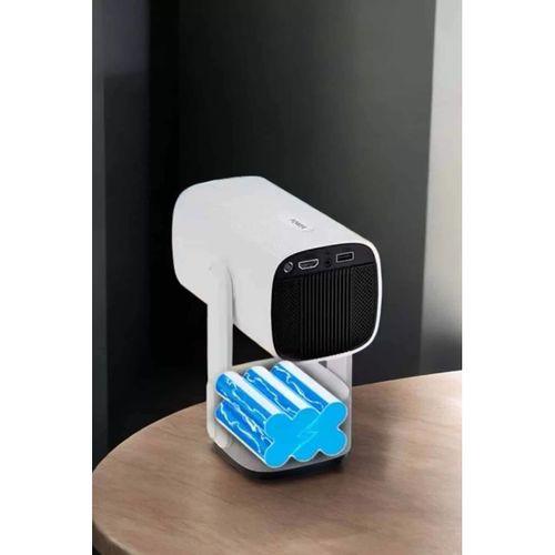 Akıllı Projeksiyon Powerbankli Taşınabilir Sinema Projektörü 4k Hd Kaliteli