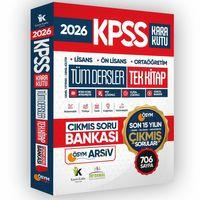 2026 FULLKPSS LİSANS-ÖNLİSANS-ORTAÖĞRETİM Son 15 Yılın Soruları Tüm Dersler Tek Kitap Soru Bankası