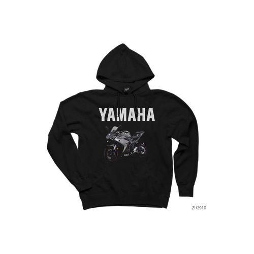 Yamaha R25 Siyah Kapşonlu Sweatshirt Hoodie