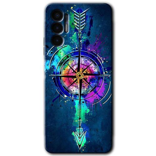 Tecno Spark 8 Pro Kılıf HD Desen Baskılı Arka Kapak - Gizemli Pusula