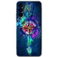 Tecno Spark 8 Pro Kılıf HD Desen Baskılı Arka Kapak - Gizemli Pusula