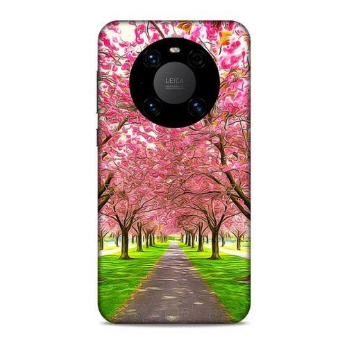 Lopard Huawei Mate 40 Pro Uyumlu Kılıf Bahar (42) Rugged Armor Kılıf Pembe Ağaç