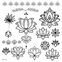 Lotus Geçici Dövme,Geçici Tattoo ,Vücut Dövme,Kol Bilek Dövme,Boyun Dövme,Sırt Dövme