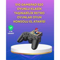 2.4 İnç Ekranlı 500 Oyunlu Taşınabilir Retro Oyun Konsolu, Şarjlı El Tipi Mini