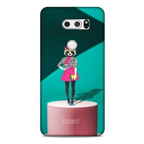 LG K50S Kılıf FunnyMaX (10) Full Koruma Kılıfı Yeşil Pembe