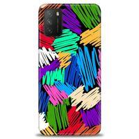 Xiaomi Poco M3 Kılıf HD Baskılı Kılıf - Karalama + Tam Ekran Koruyucu