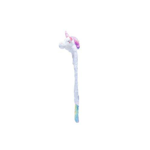 Beeztees Yavru Köpek Oyuncağı, Unicorn, Peluş, Beyaz, 74x14x15cm