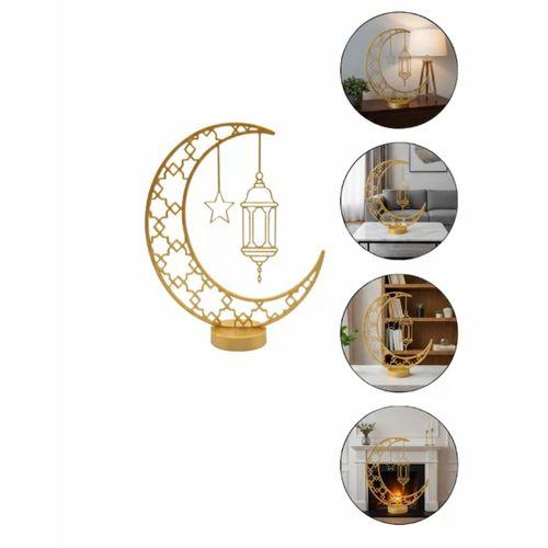 3d Hilal Cami Dekor Özel Baskı 20x20 Cm Şık Masa Üstü