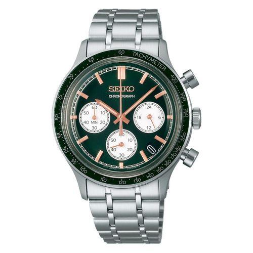 Seiko SSB481P1 Quartz Çelik Gri Yeşil Kadran 39 mm Kadın Kol Saati