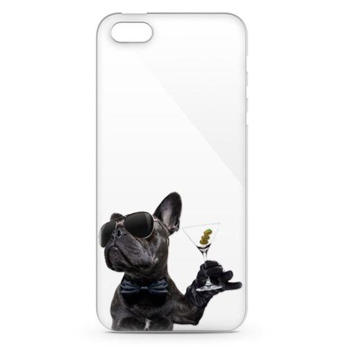 Apple iPhone 5 Kılıf French Bulldog Arka Kapak Koruma Desenli Full Koruyucu