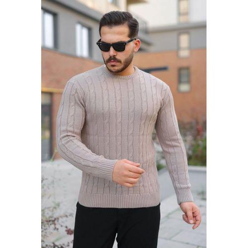 Erkek örgü Desen Bisiklet Yaka Kazak