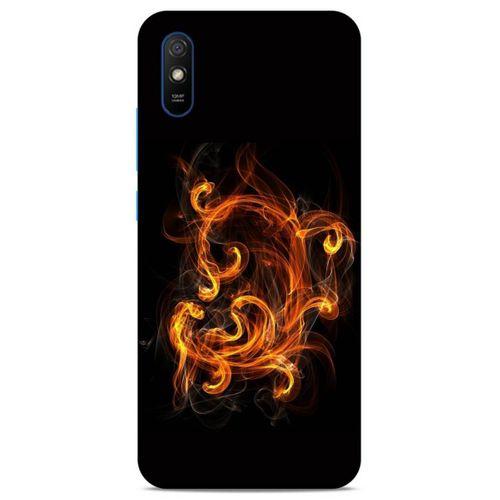 Lopard Xiaomi Redmi 9A Uyumlu Kılıf FireX (25) Antişok Kapak Ateş Kırmızı