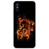 Lopard Xiaomi Redmi 9A Uyumlu Kılıf FireX (25) Antişok Kapak Ateş Kırmızı