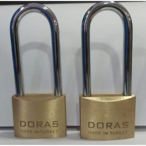 Doras Ersa 2'li Set Uzun Kanca Pas Pirinç Asma Kilit 50 Mm